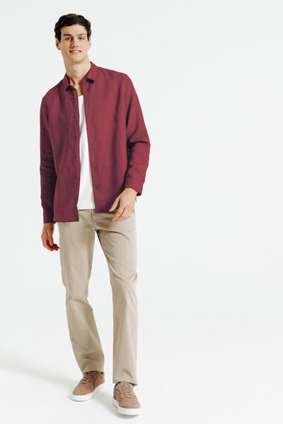 Chemise 100% lin unie