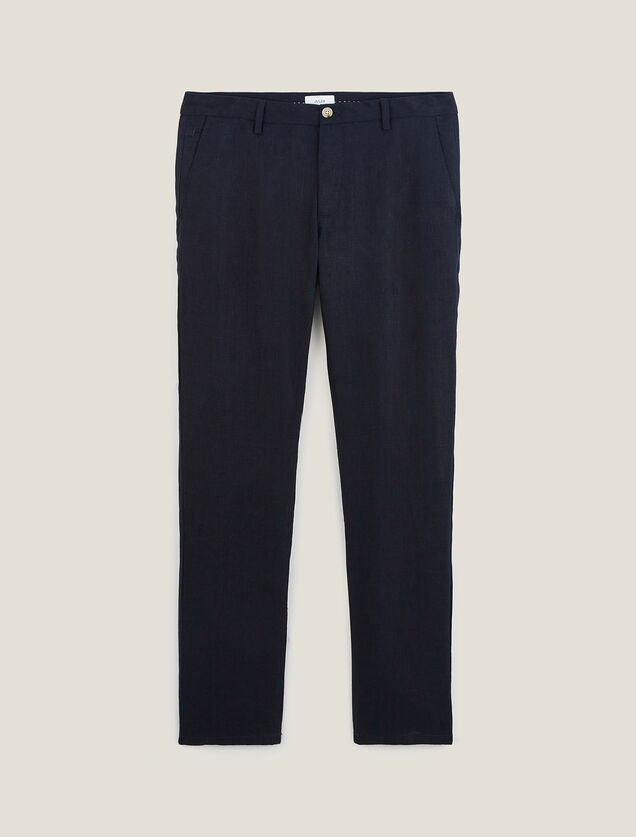 Pantalon en lin droit