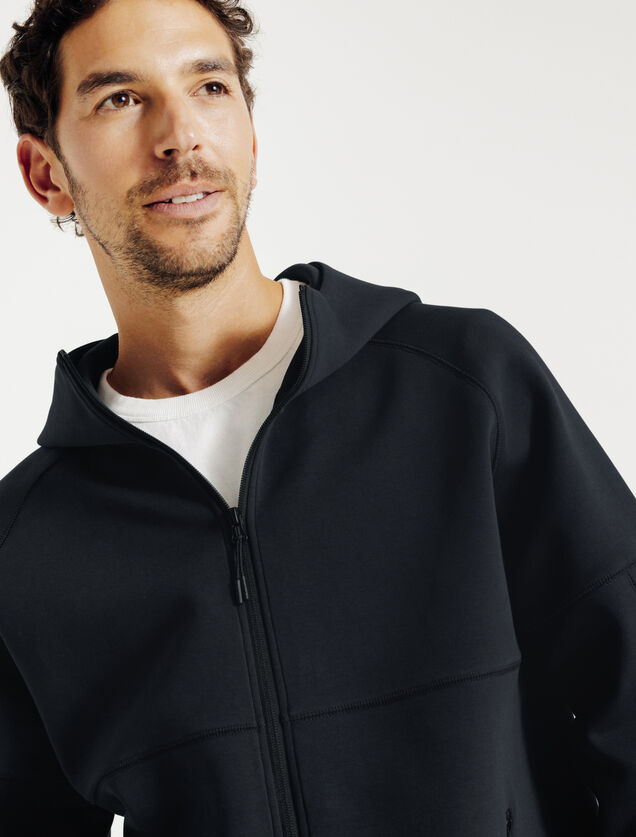 Veste capuche zipp&eacute;e