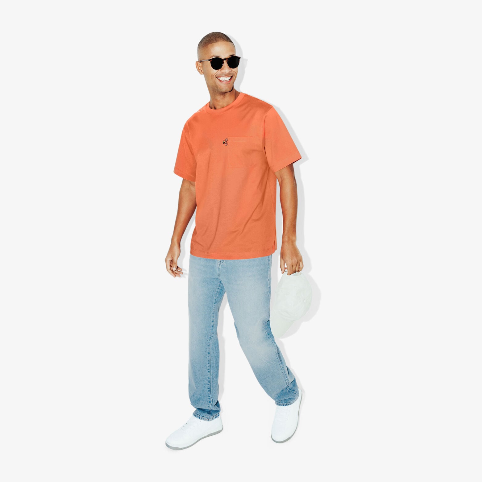 Tee shirt brod&eacute; col rond