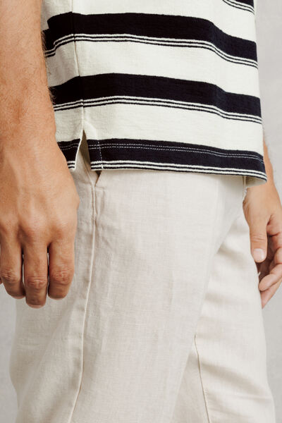 Polo ray&eacute; col chemise