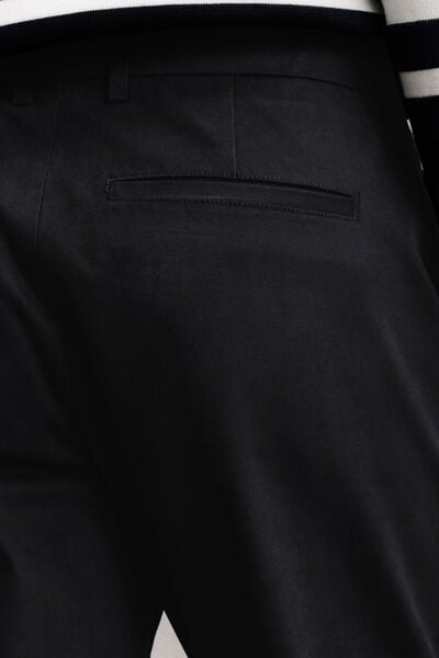 Pantalon straight twill