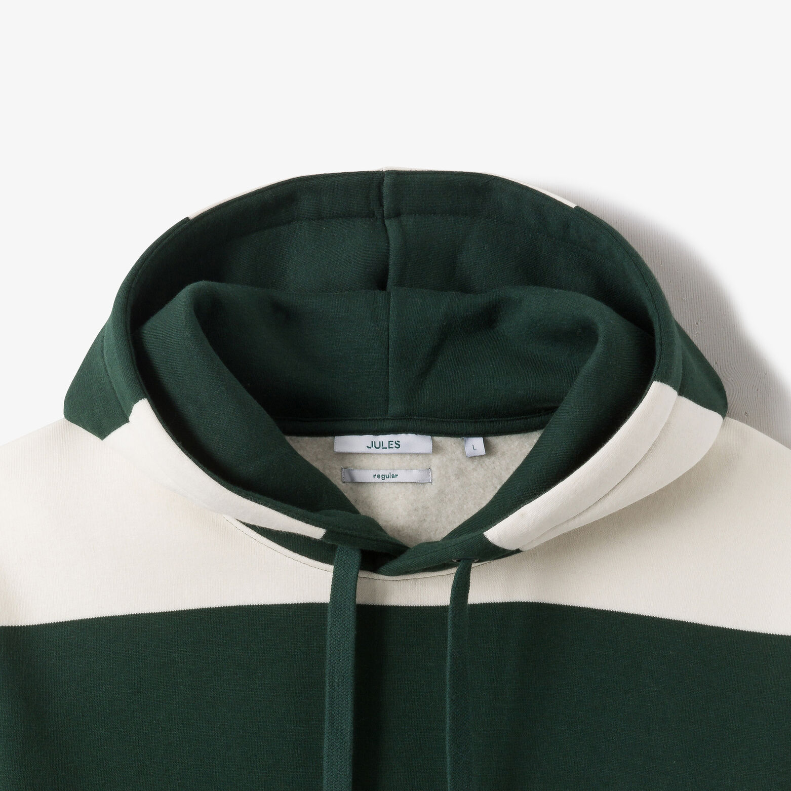 Gestreepte sweater met kap