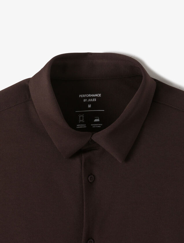 Chemise en maille coton slim