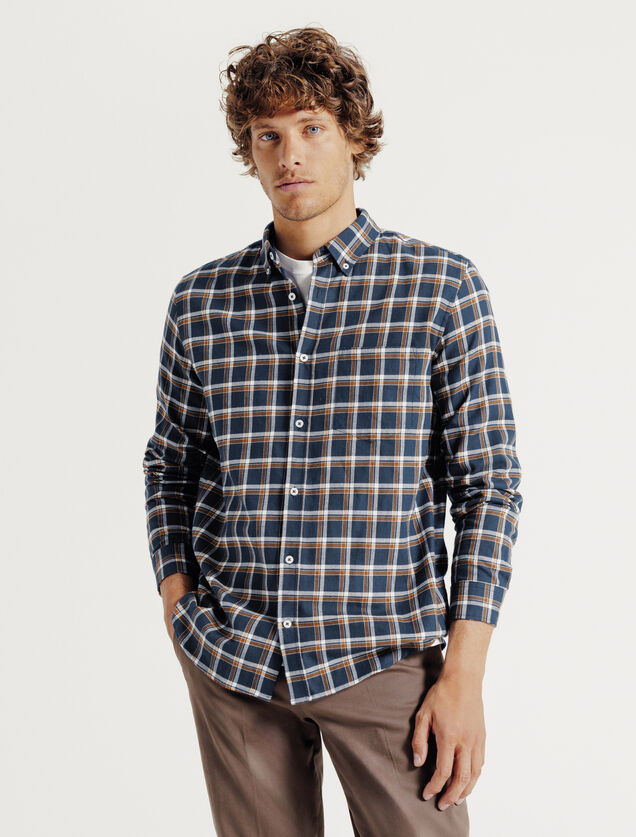 Chemise flanelle &agrave; carreaux