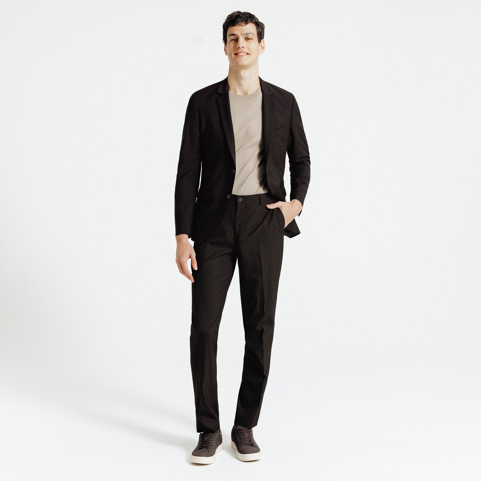 Pantalon de costume confort uni