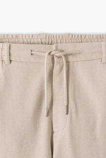 Tapered fit chinobroek in tricot