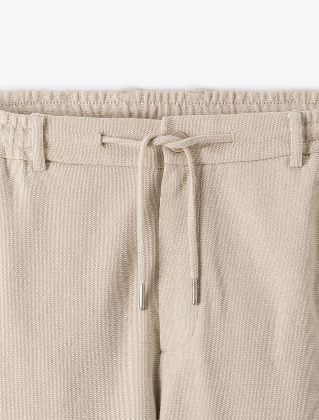 Tapered fit chinobroek in tricot