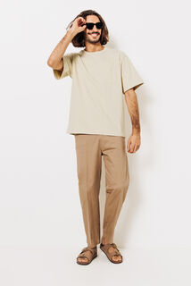 Tee shirt matière éponge col rond