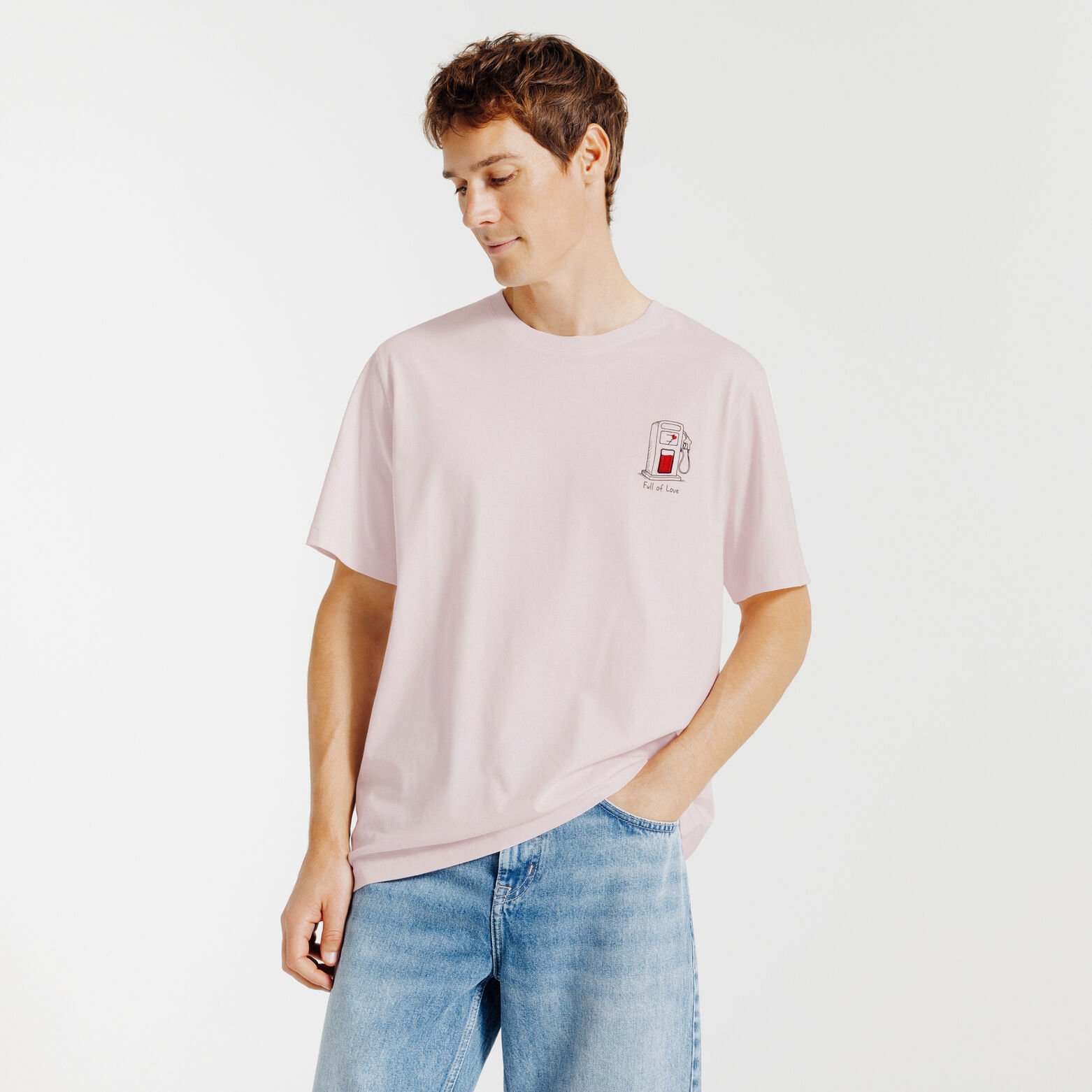 T-shirt met Sint-Valentijn print