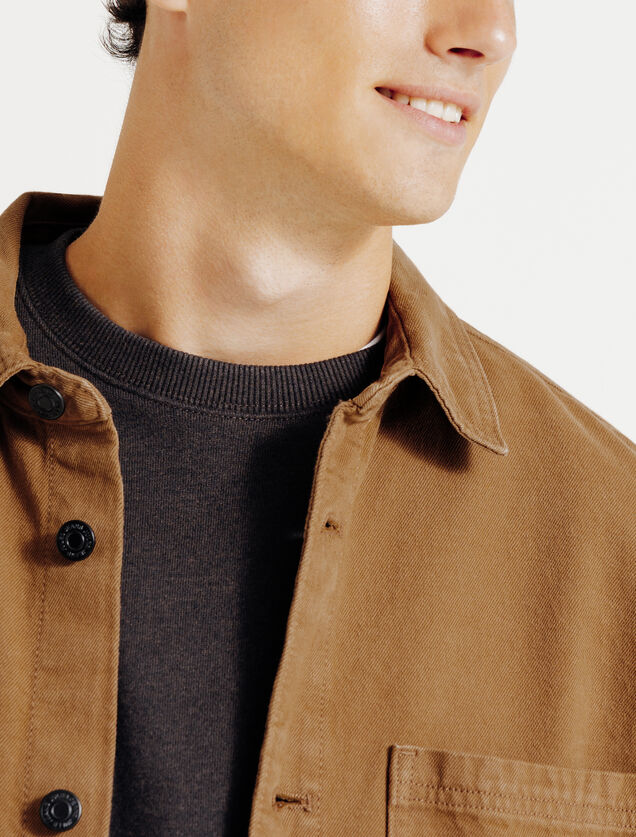 Surchemise en jean coton