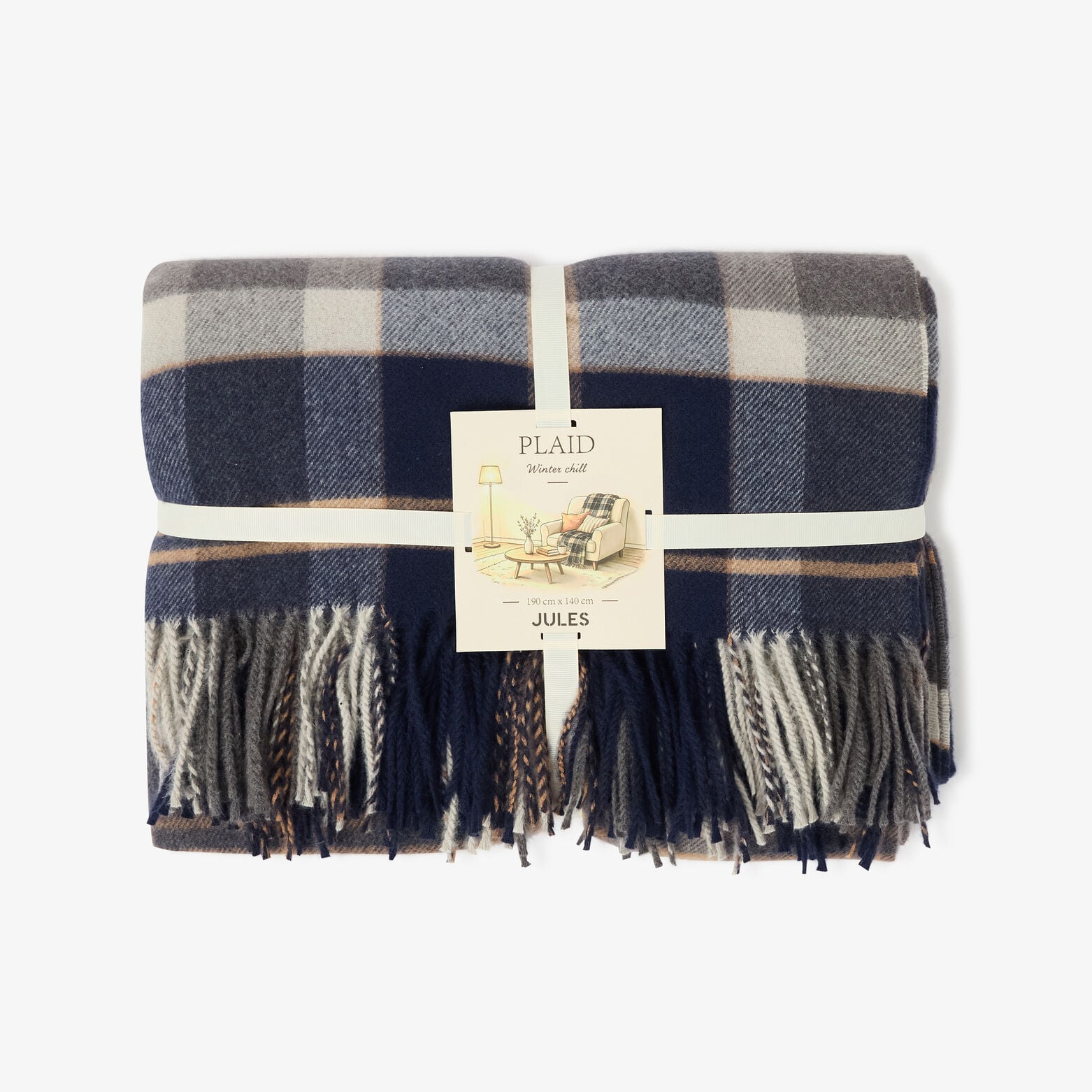 Geruite plaid