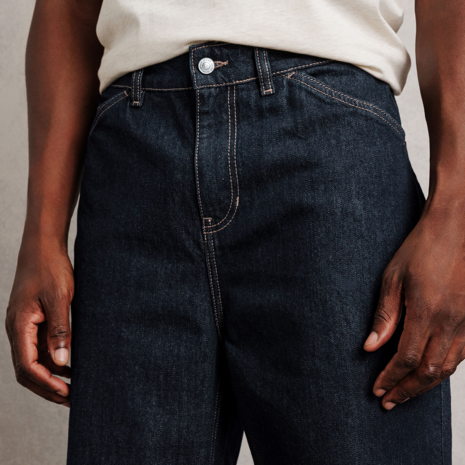 Jean baggy brut 100% coton
