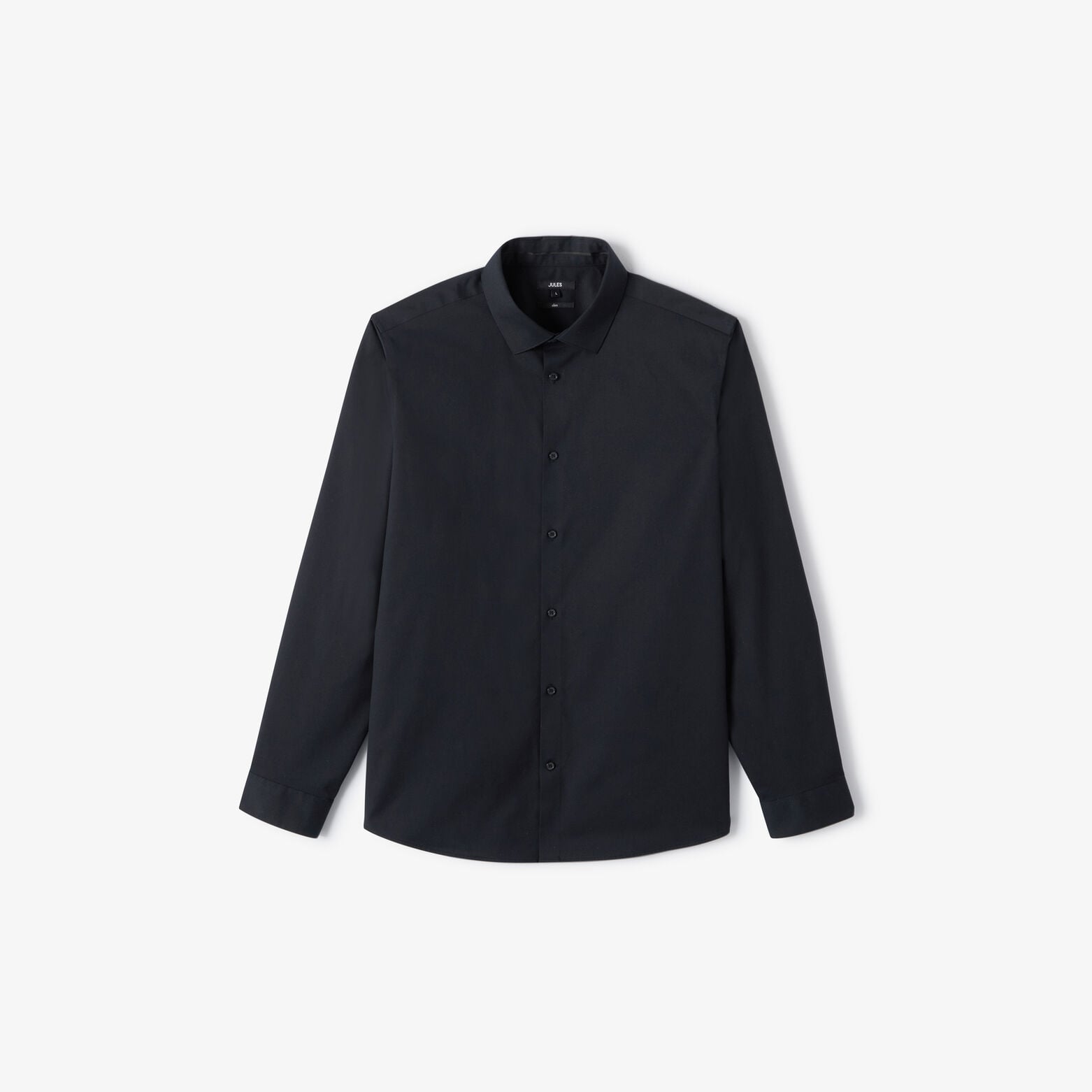 Chemise 100% coton slim sans repassage unie