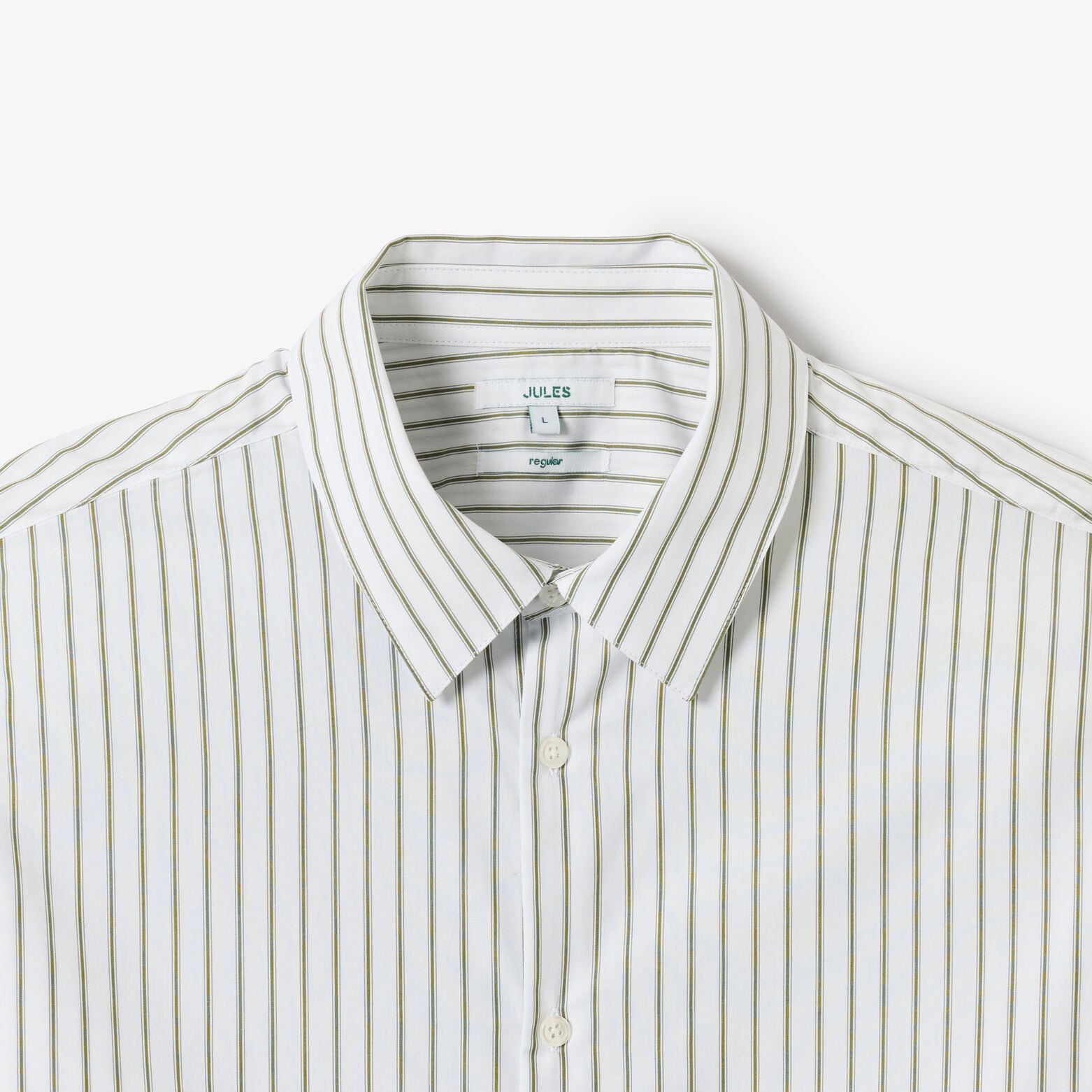 Chemise en coton regular ray&eacute;e