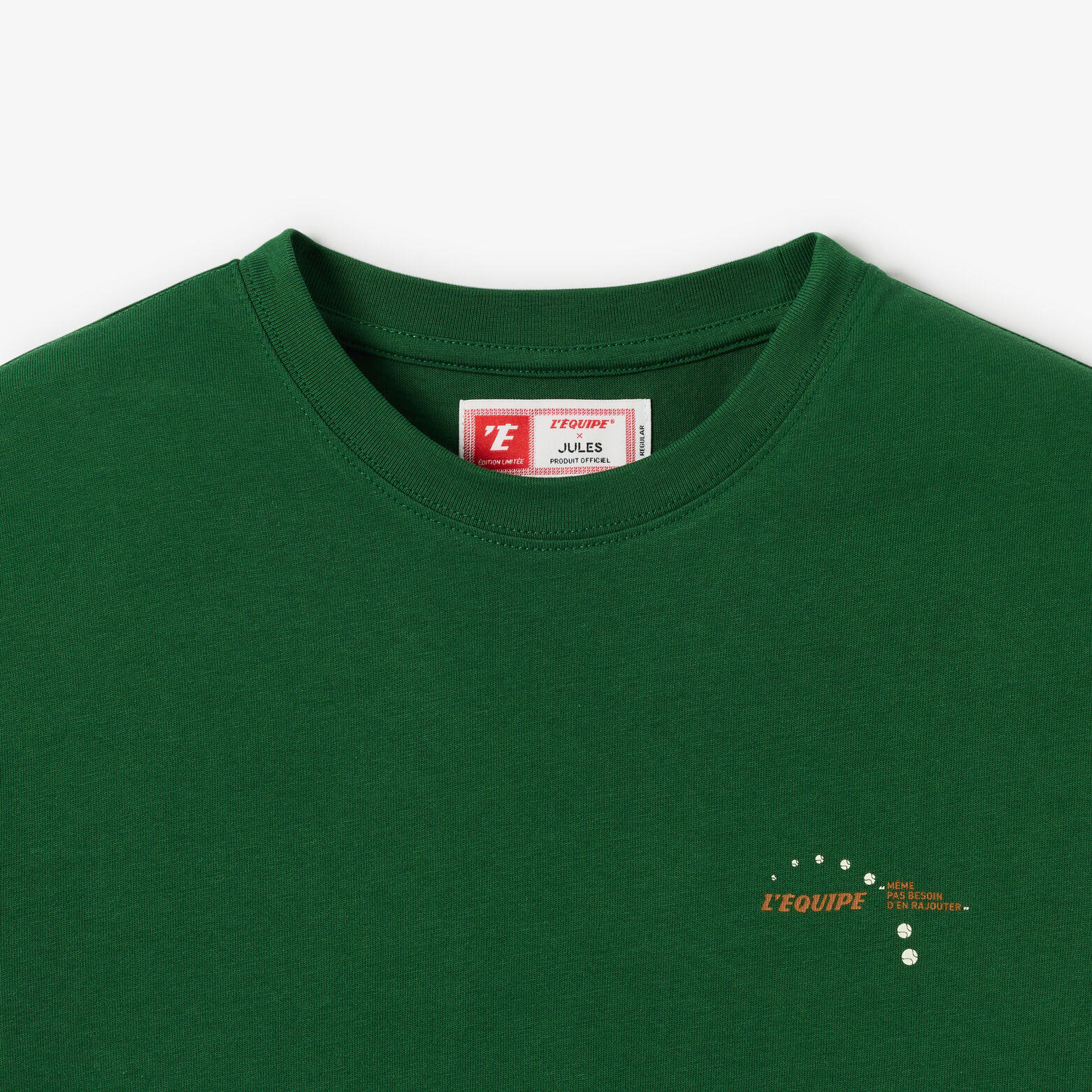 Tee shirt imprim&eacute; dos licence l'&Eacute;quipe