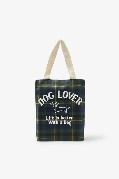 Tote bag en toile fantaisie "Dog Lover"