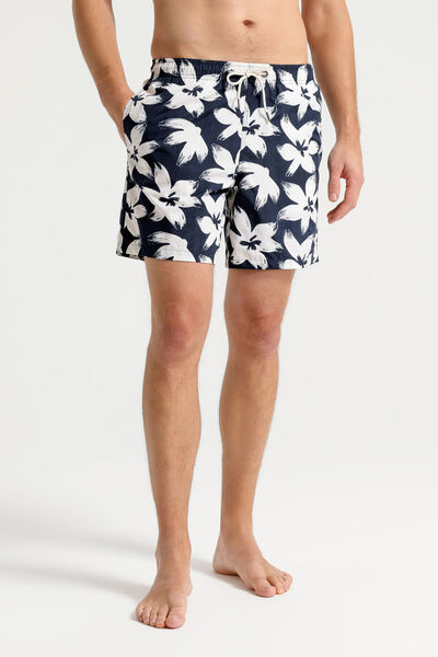 Zwemshort met bloemenprint