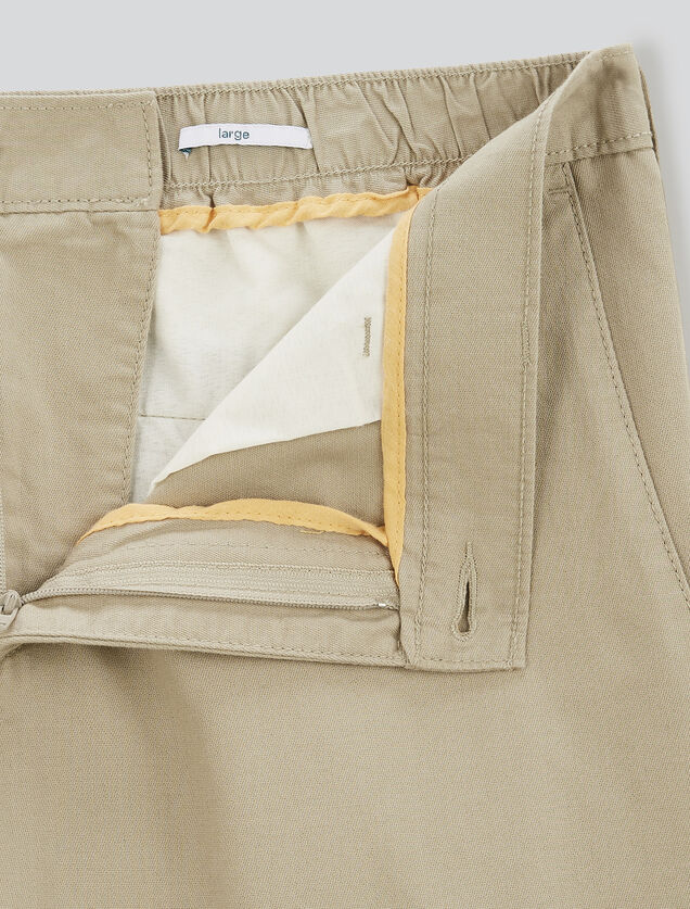 Pantalon chino large coton léger