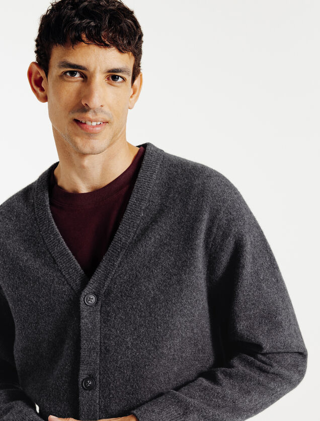 Gilet cardigan mousseux