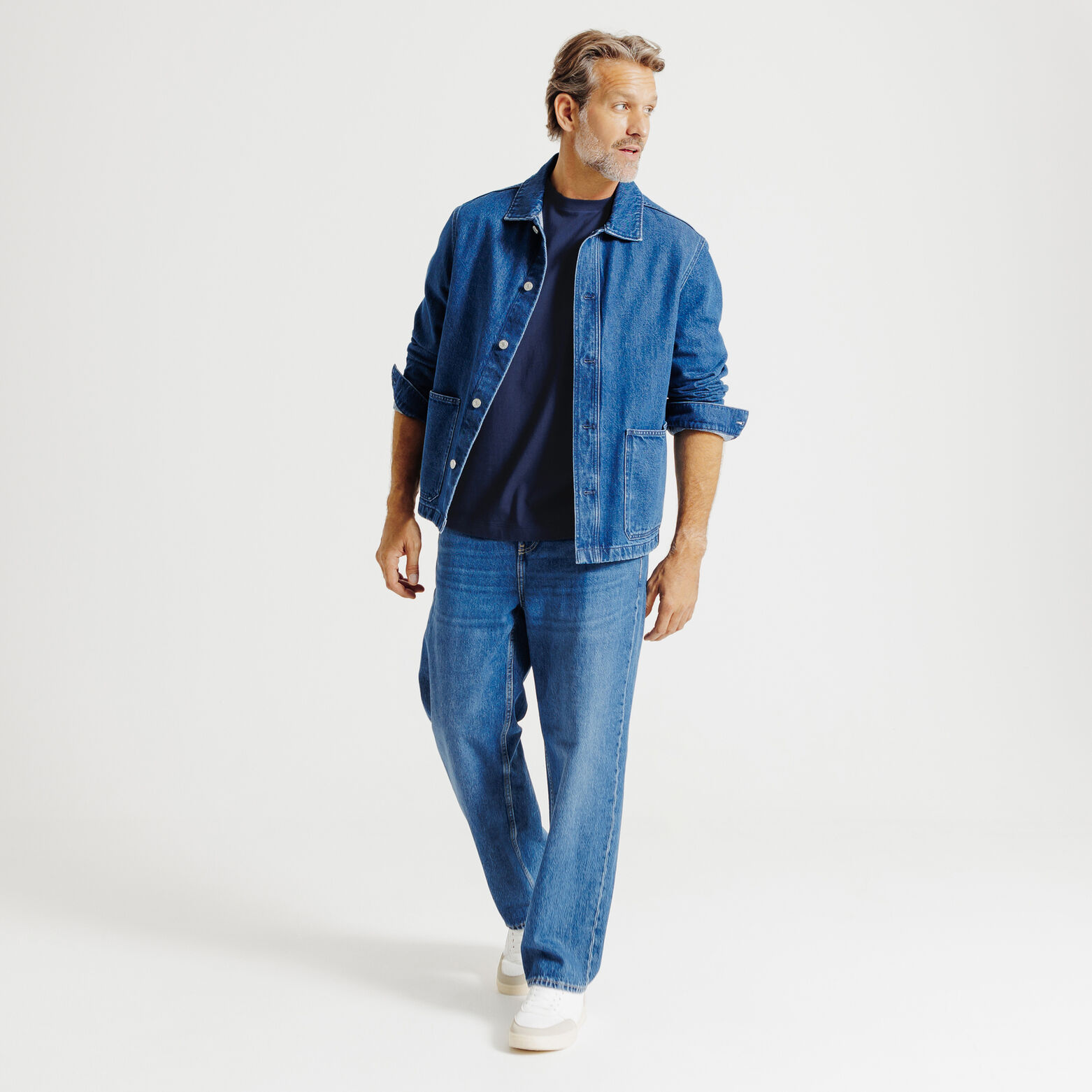 T-shirt met print op voor-en achteraan