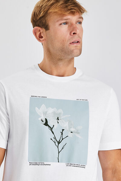 Tee shirt photoprint fleur