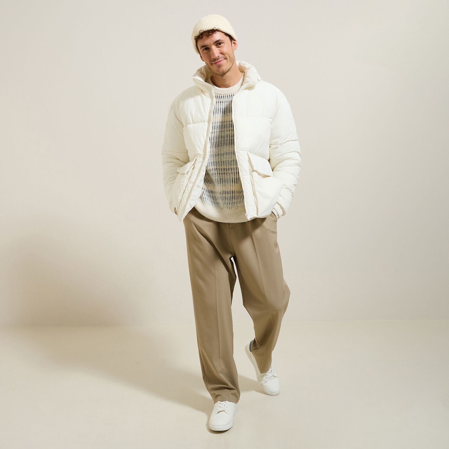 Trui met ronde hals en kleurverloopeffect