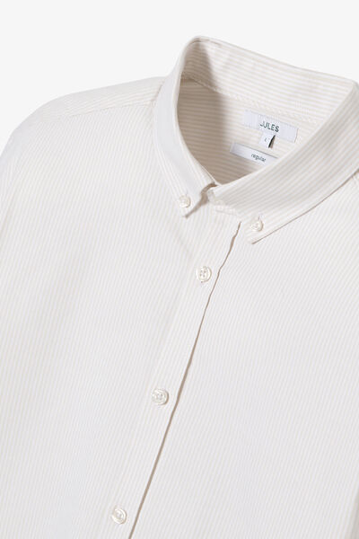 Chemise oxford en coton ray&eacute;e