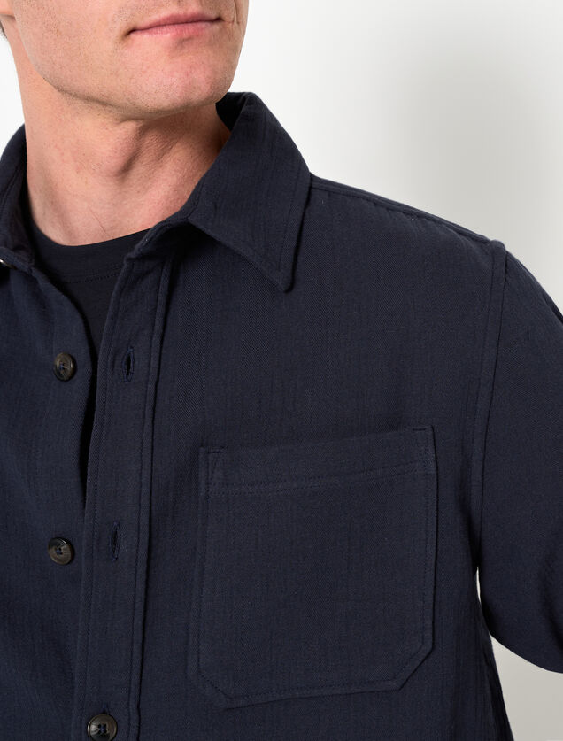 Surchemise en gaze de coton unie