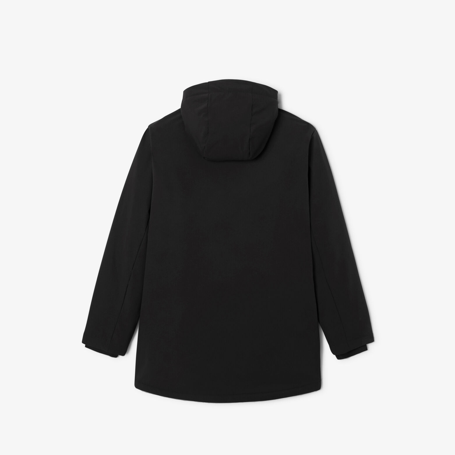 Parka longue &agrave; capuche doubl&eacute;e en sherpa