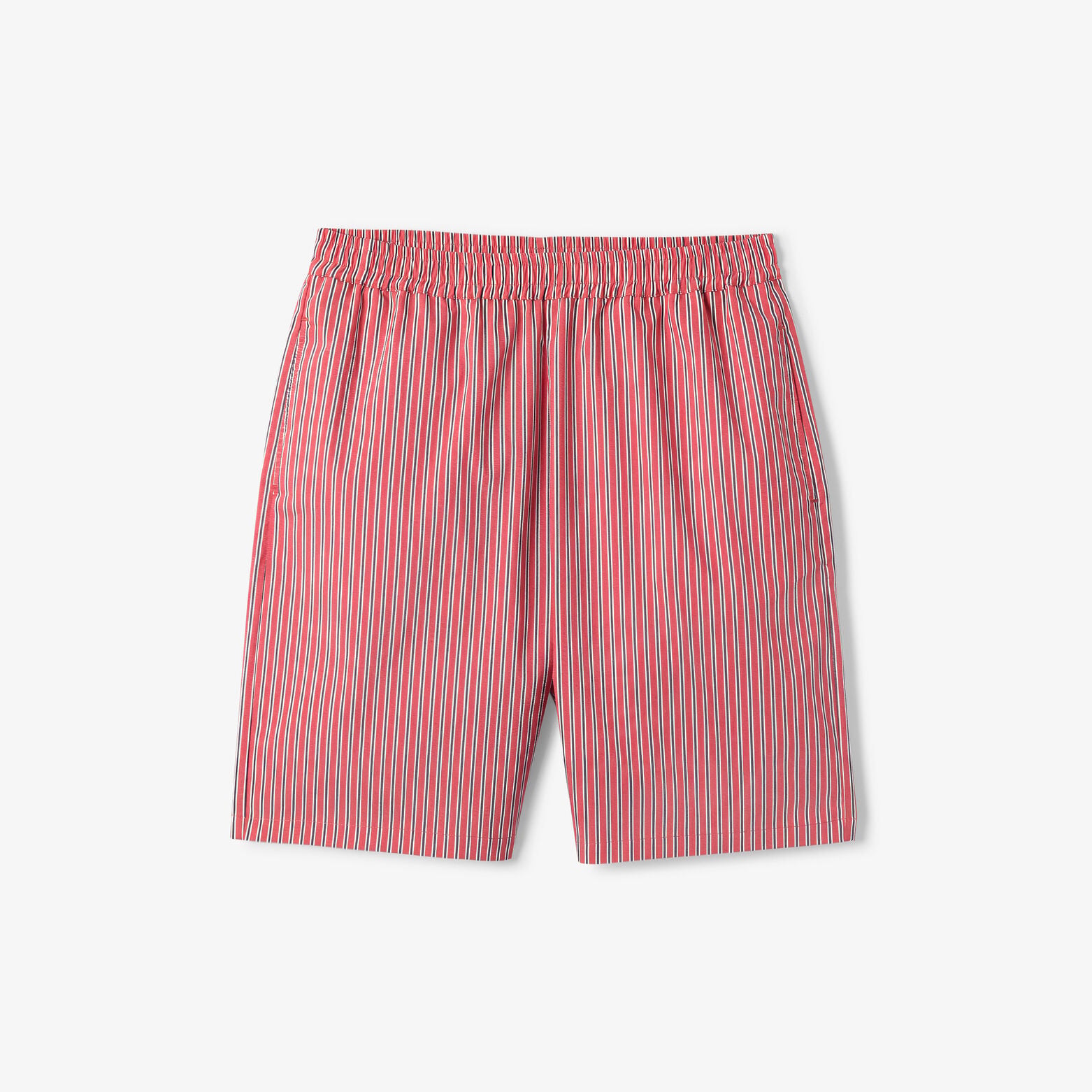 Gestreepte bermuda met elastische taille