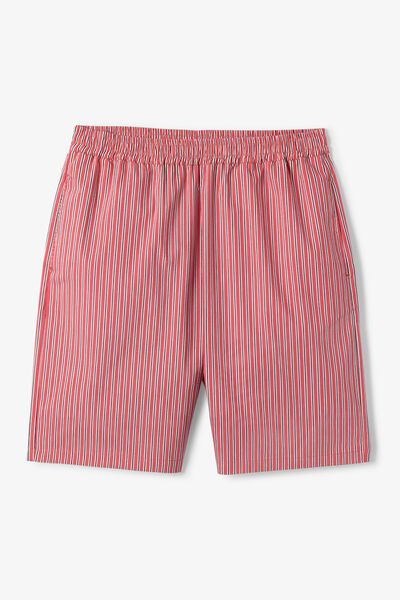Gestreepte bermuda met elastische taille