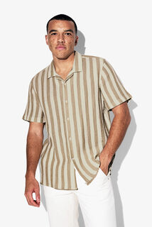 Chemisette en gaze de coton rayée