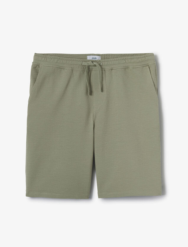 Bermuda en maille seersucker