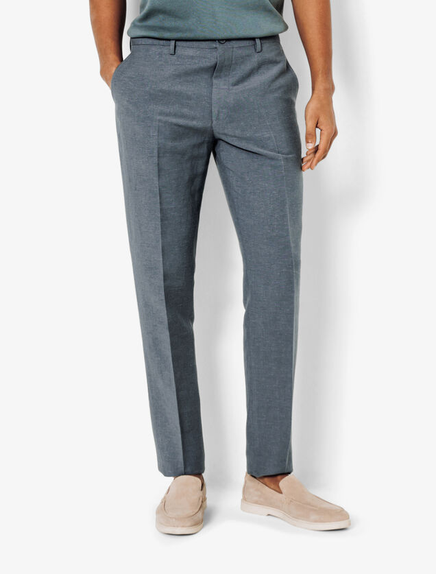 Pantalon de costume contenant du lin