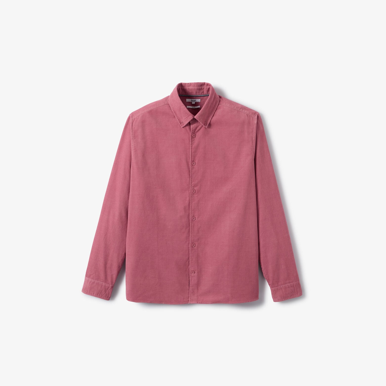 Chemise en velours c&ocirc;tel&eacute; unie 100% coton