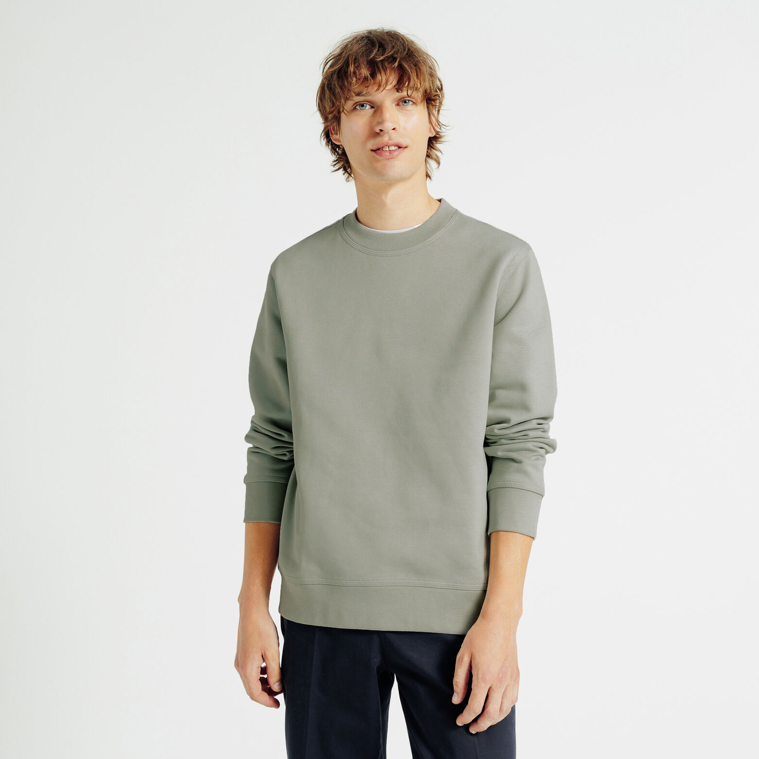 "le parfait by JULES" effen sweater ronde hals