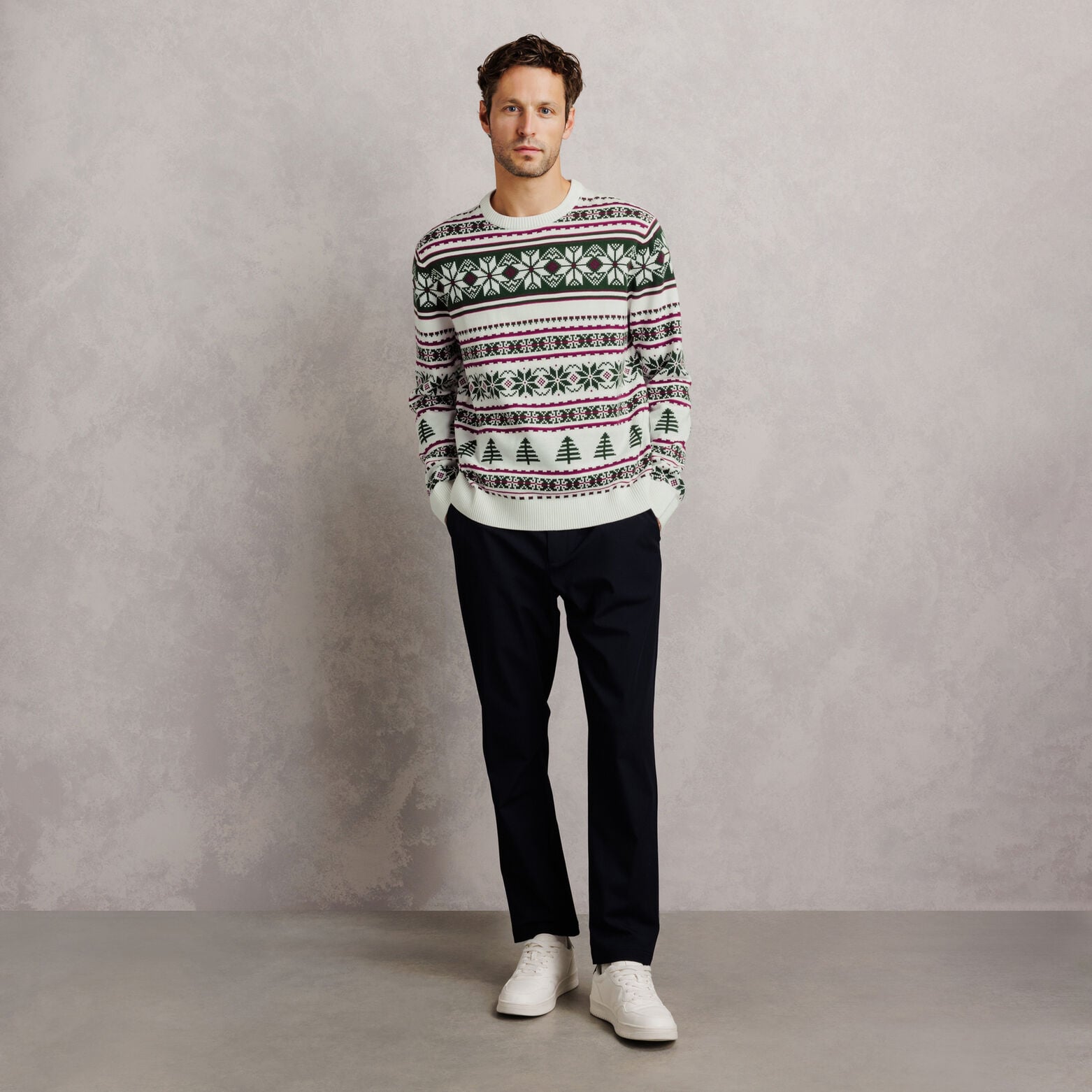Pull de No&euml;l jacquard