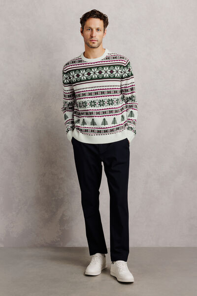 Pull de No&euml;l jacquard