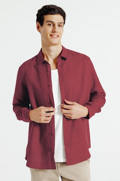 Chemise 100% lin unie