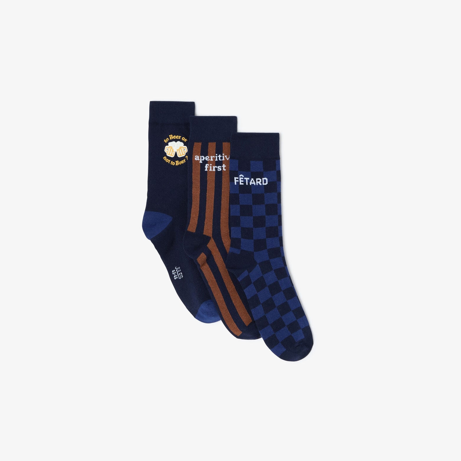 Coffret 3 paires de chaussettes fantaisie