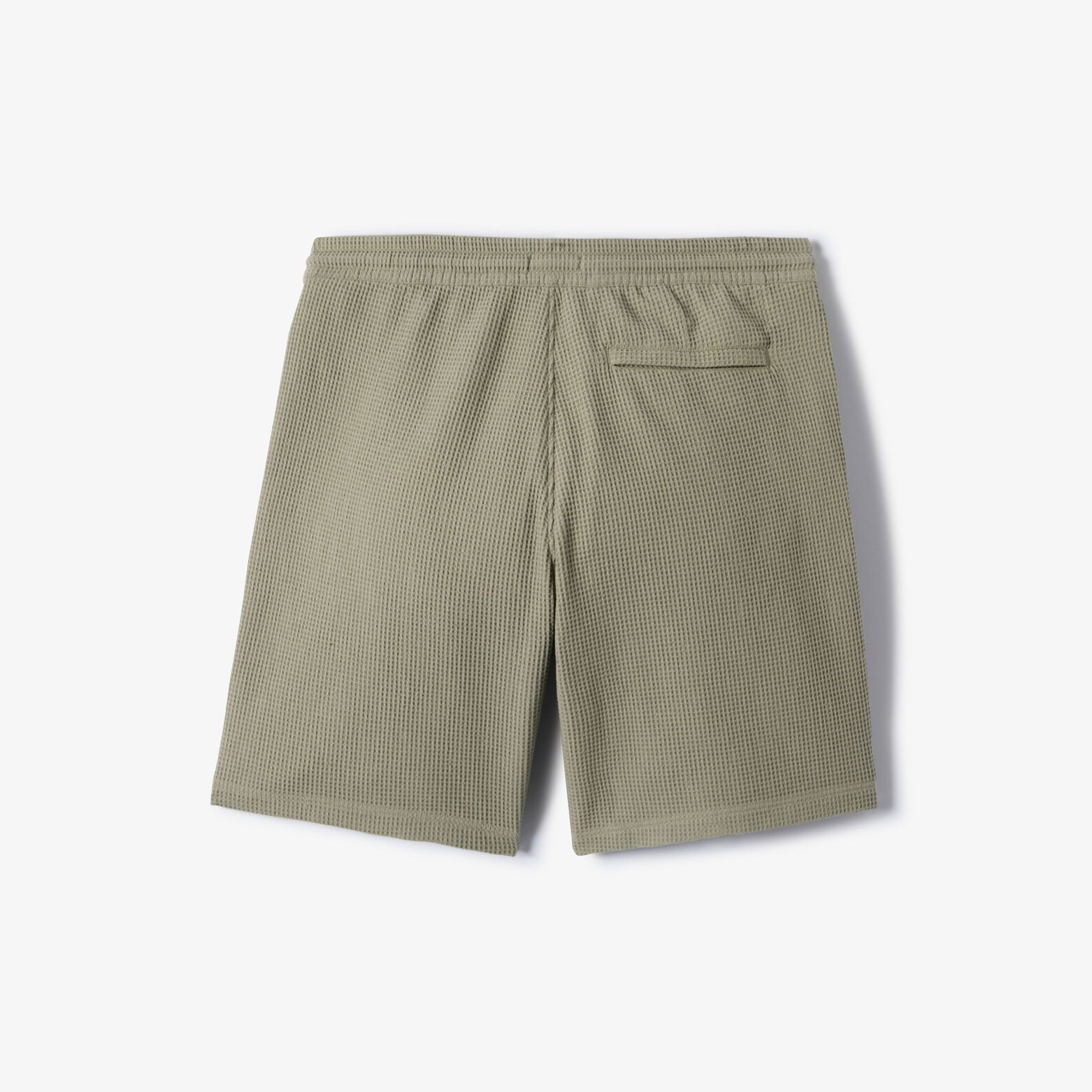 Bermuda in wafelstof met elastische tailleband