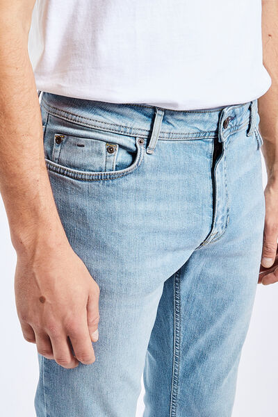 Straight jeans met hennep