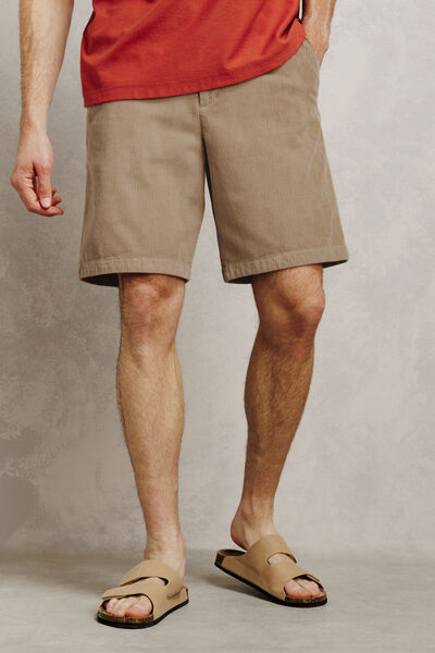 Bermuda velours c&ocirc;tel&eacute;