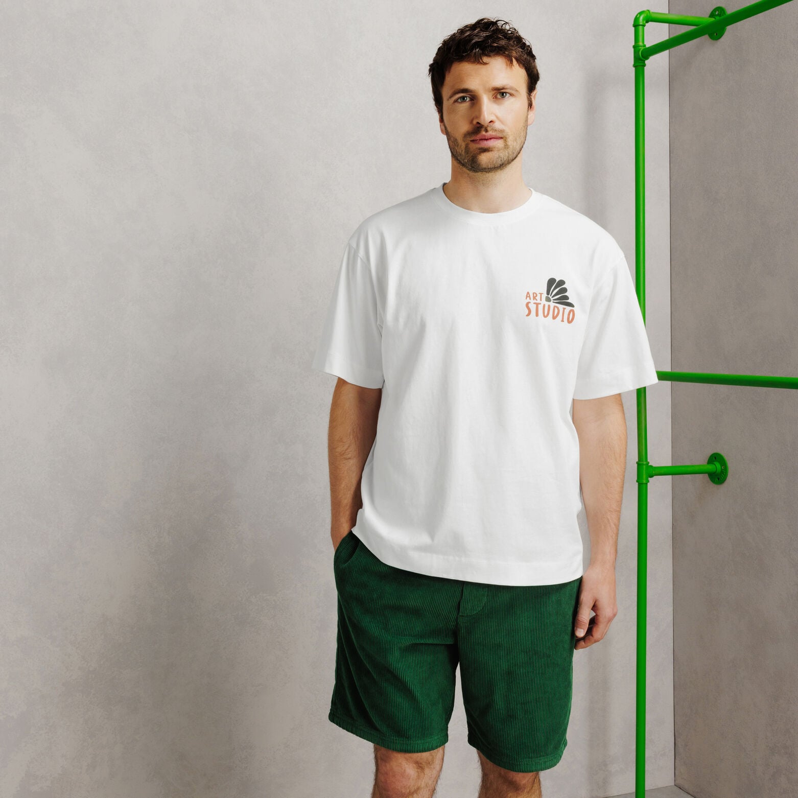 Tee shirt imprim&eacute; devant et dos fleurs