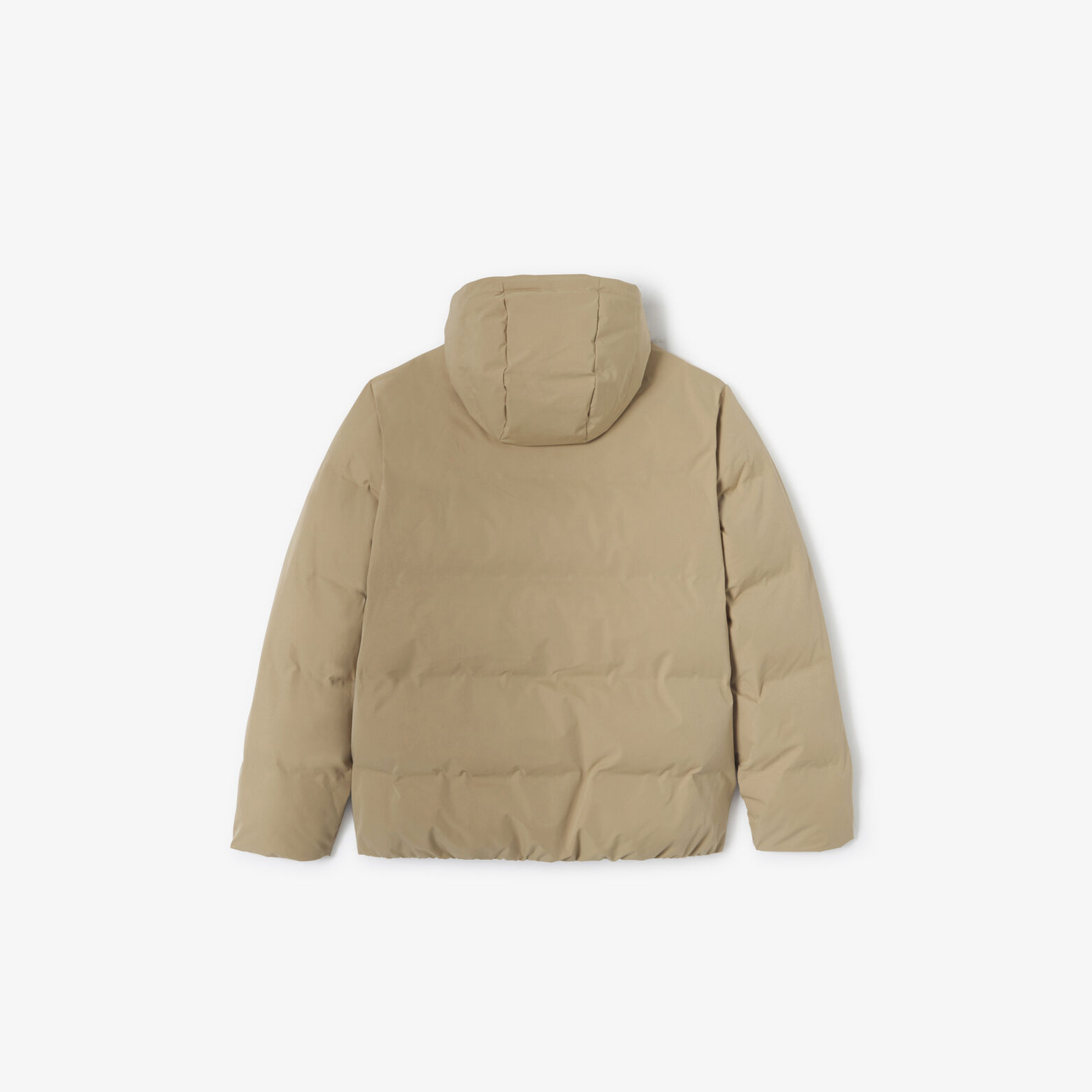 Gewatteerde donsjas met kap en rits