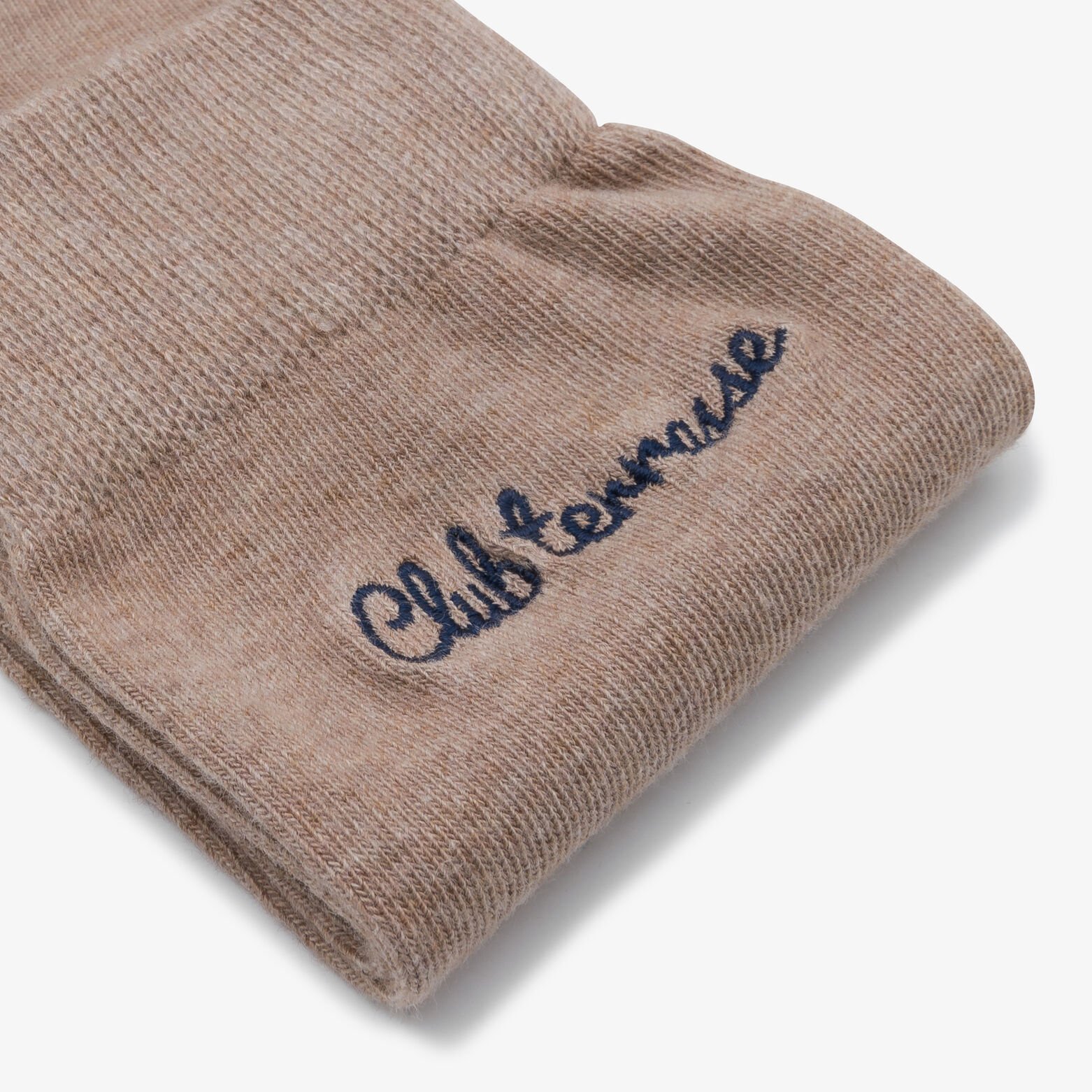 Hoge sokken met opschrift