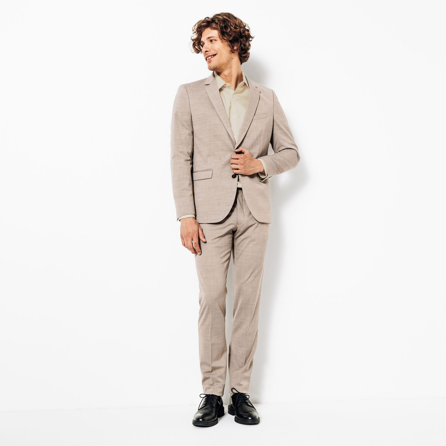 Chemise sans repassage en coton