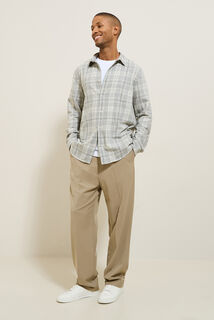 Chemise en coton flanelle &agrave; carreaux