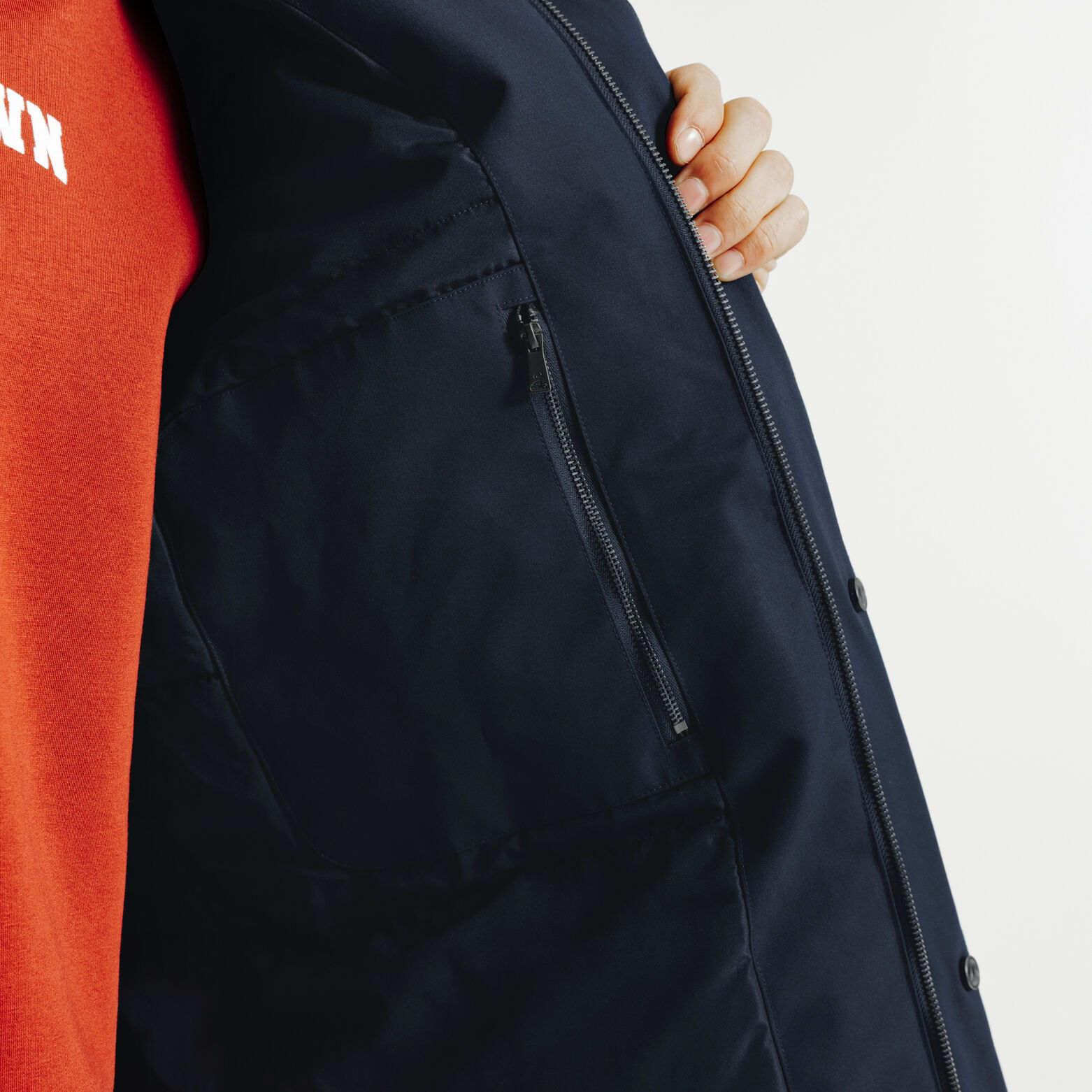 Parka courte à capuche